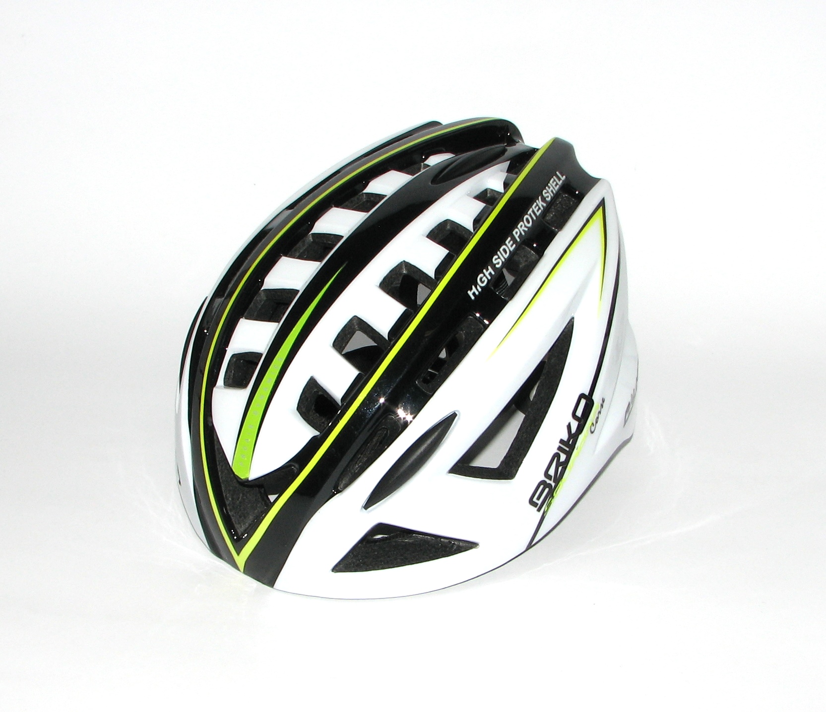 Велошлем Briko Falko White-Blk-Yell M